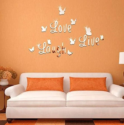 3D Acrylic Butterfly Mirror Stickers