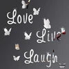 3D Acrylic Butterfly Mirror Stickers