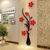 3D Acrylic Vase Wall Stickers